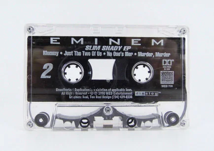 Eminem the Slim Shady purchases & Marshall Mathers LP cassette tape